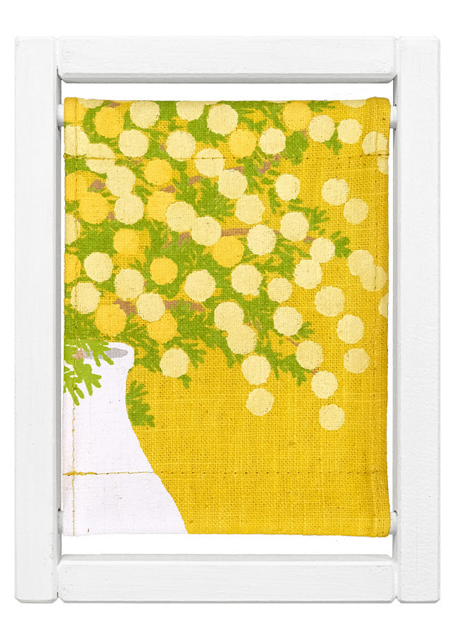 Koyomi Linen Art Frame, Mimosa Yellow