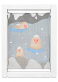 Koyomi Linen Art Frame, Monkeys in a Hot Spring