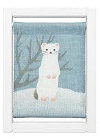 Koyomi Linen Art Frame, Okojo Stoat