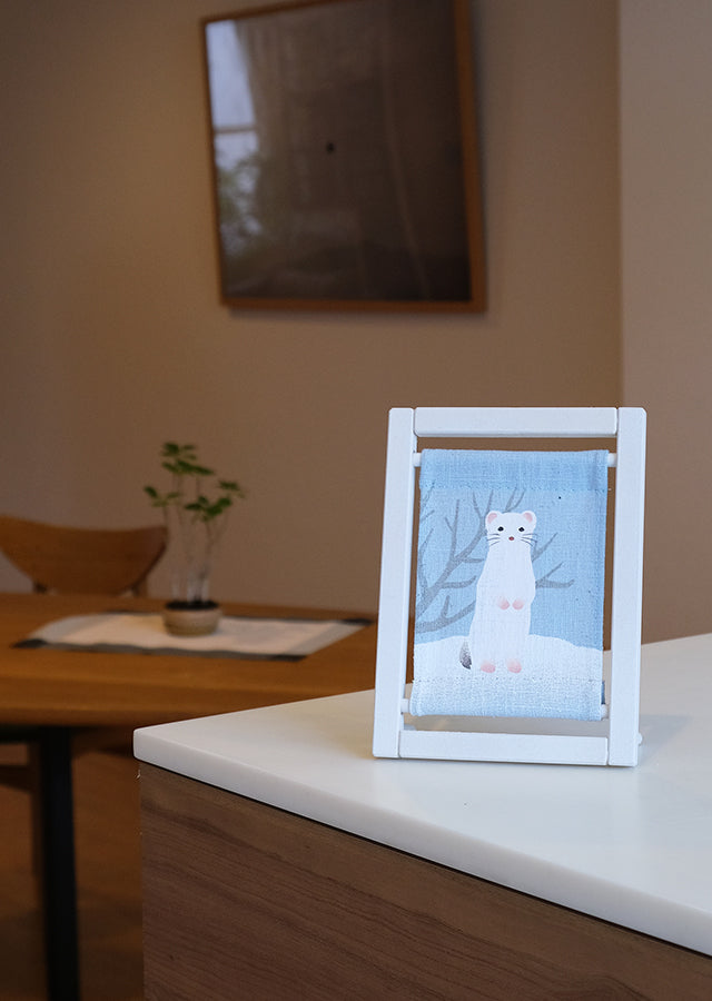 Koyomi Linen Art Frame, Okojo Stoat — product image 2