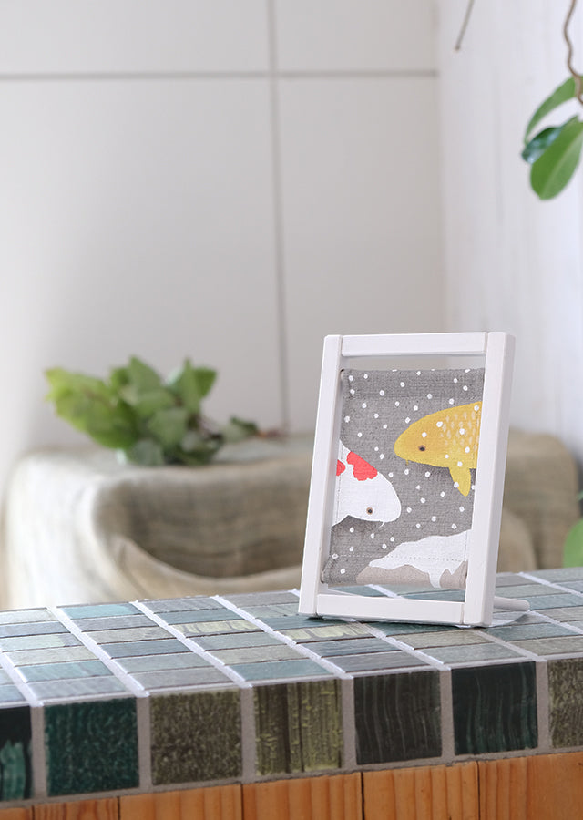 Koyomi Linen Art Frame, Playful Koi — product image 2