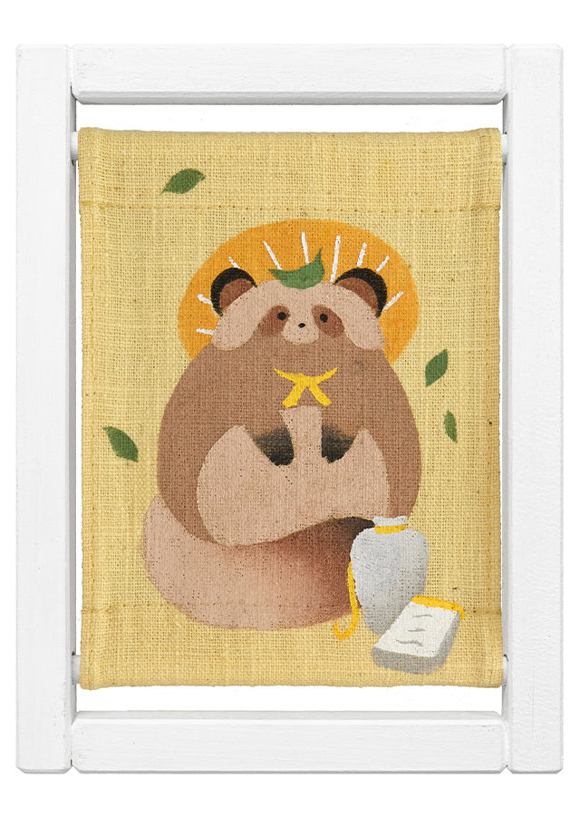 Koyomi Linen Art Frame, Ponpoko Tanuki