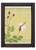 Koyomi Linen Art Frame, Red Dragonfly