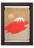 Koyomi Linen Art Frame, Red Fuji
