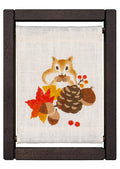 Koyomi Linen Art Frame, Squirrel Cheeks