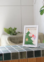 Koyomi Linen Art Frame, Tree Ornaments — product image 2