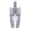 Magnetic Hook Clip, Silver Tabby Cat
