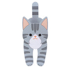 Magnetic Hook Clip, Silver Tabby Cat