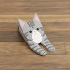 Magnetic Hook Clip, Silver Tabby Cat — product image 2