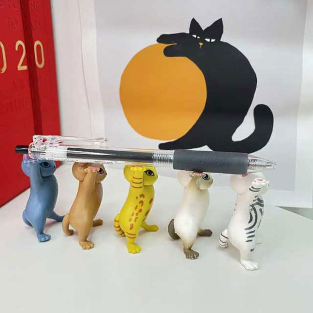 Mini Cat Pen Rest Figurines Set of 10 — product image 2