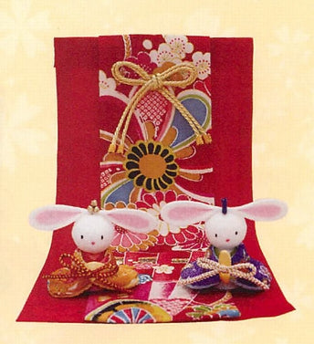 Mini Hanakoji Rabbit Hina Dolls Chirimen