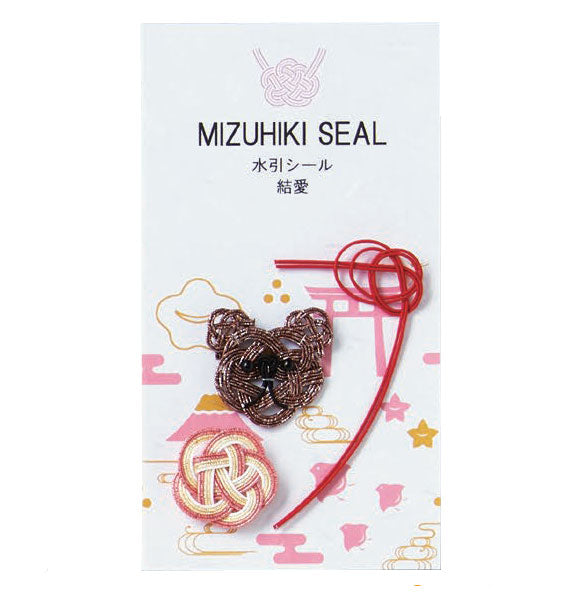 Mizuhiki Knot Sticker Set, Bear