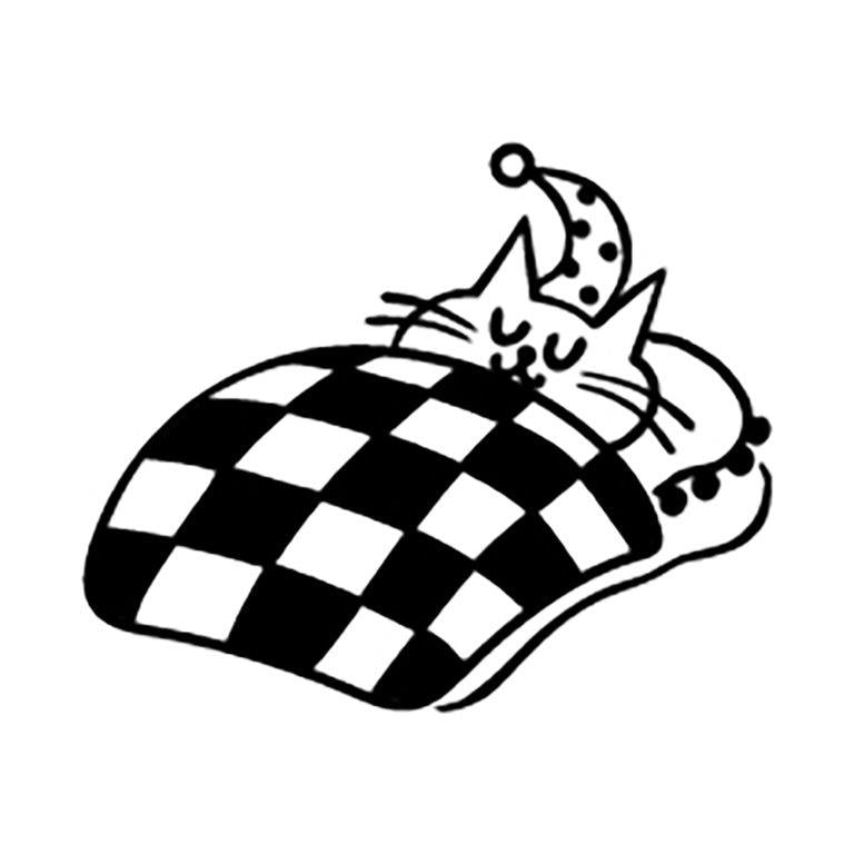 Oneko Life Wooden Cat Stamp, Good Night — product image 2