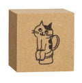 Oneko Life Wooden Cat Stamp, Potty Time