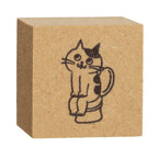 Oneko Life Wooden Cat Stamp, Potty Time