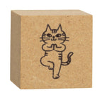 Oneko Life Wooden Cat Stamp, Yoga