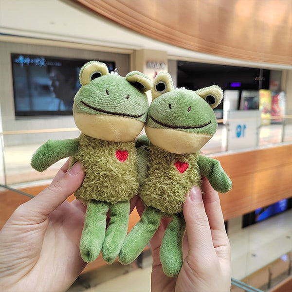 Jumbo Kaeru Frog Plush Keychain (16 cm)