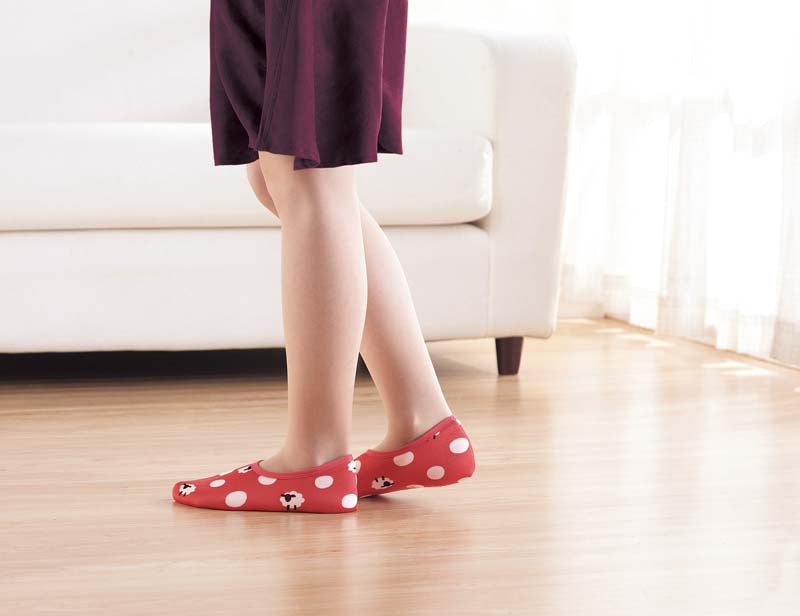 Pokapoka Short Socks, Shiba Inu, Green — product image 3