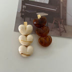Retro Amber Gradient Heart Hair Clip — alternate view 5