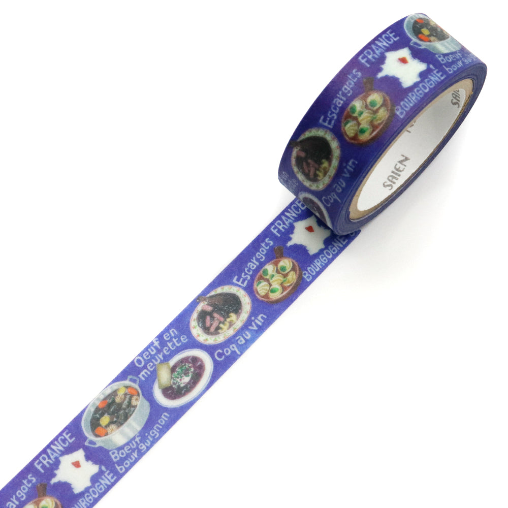 SAIEN Artist Series Washi Masking Tape, Burgundy Cuisine — product image 2