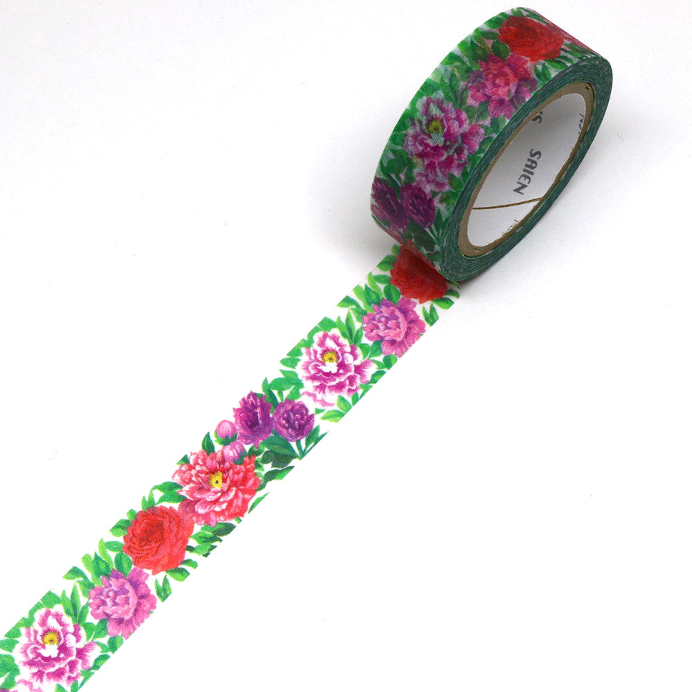 SAIEN Artist Series Washi Masking Tape, Peony — product image 2