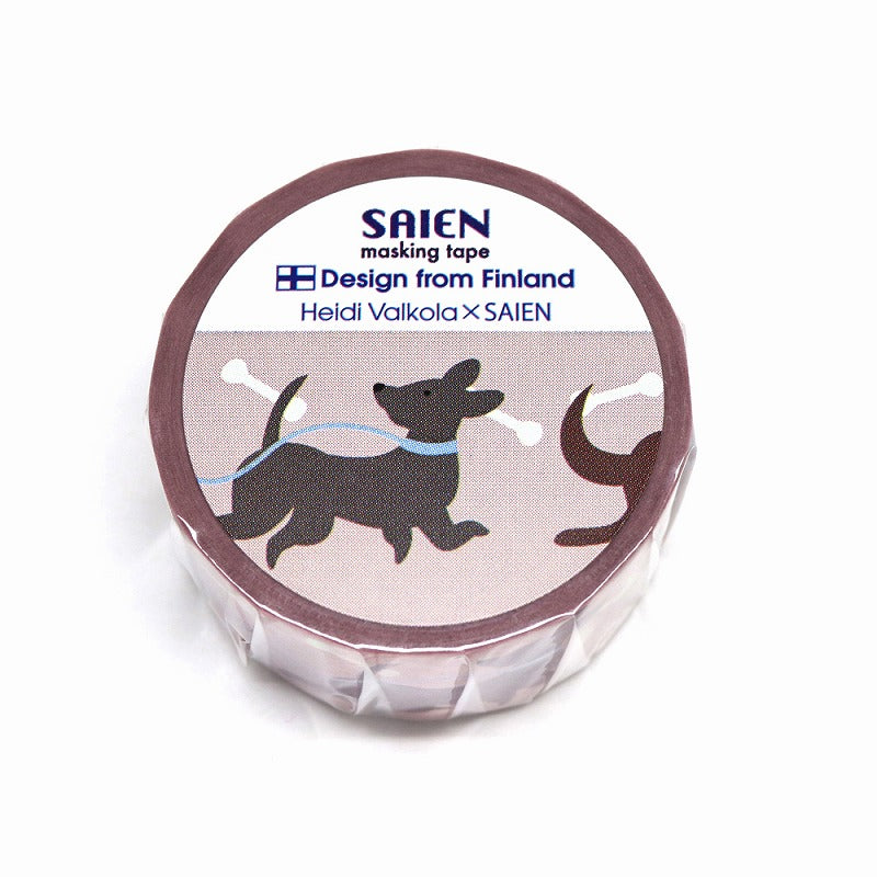 SAIEN Heidi Valkola Washi Masking Tape, Dog