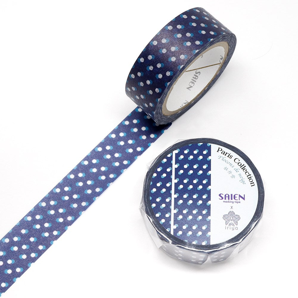SAIEN Washi Masking Tape, Botan Yuki Snowflakes — product image 3