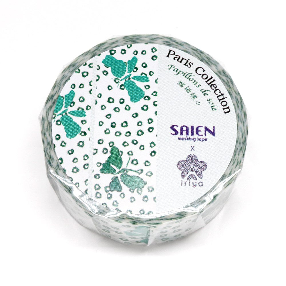 SAIEN Washi Masking Tape, Chirimen Butterflies