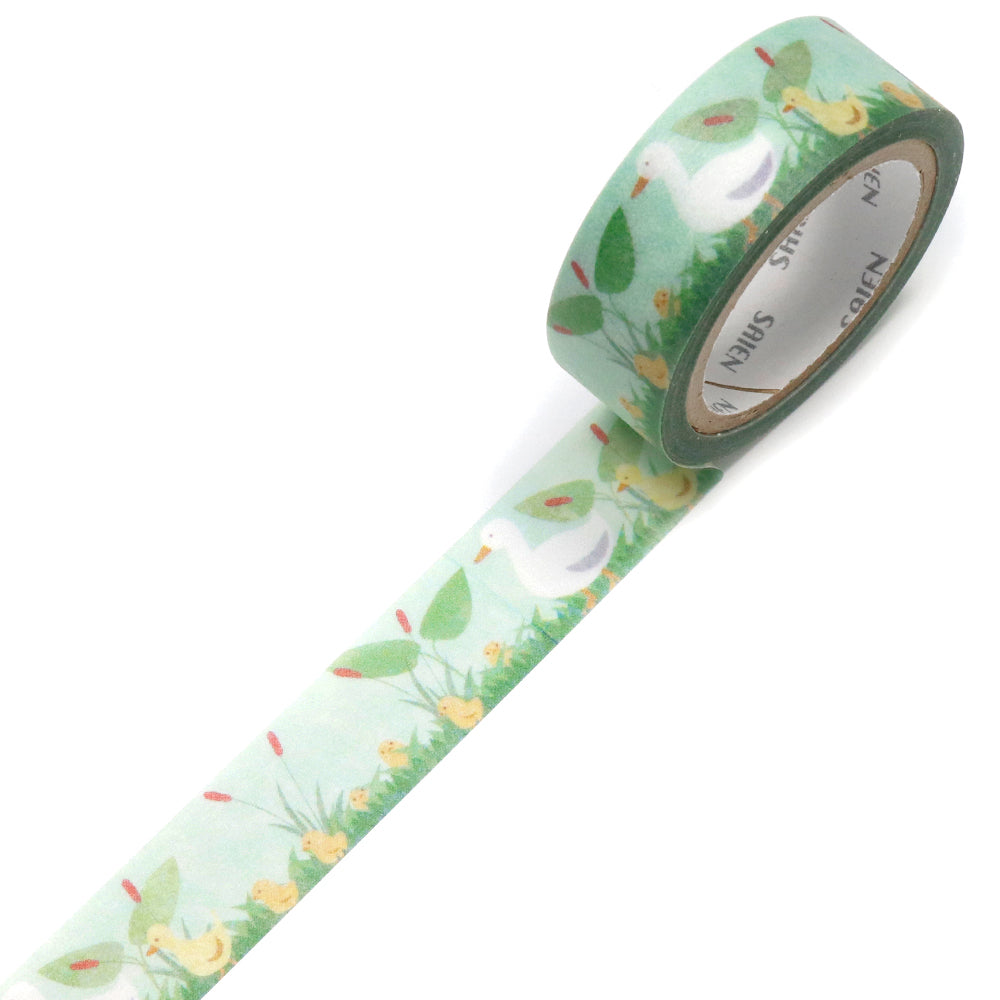 SAIEN Washi Masking Tape, Duck and Ducklings — product image 2