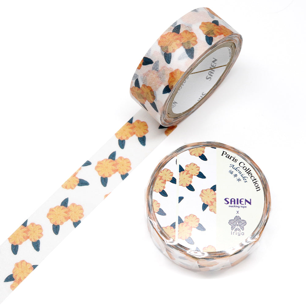 SAIEN Washi Masking Tape, Fukujuso Adonis — product image 3