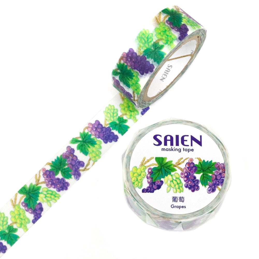 SAIEN Washi Masking Tape, Grapes — product image 3