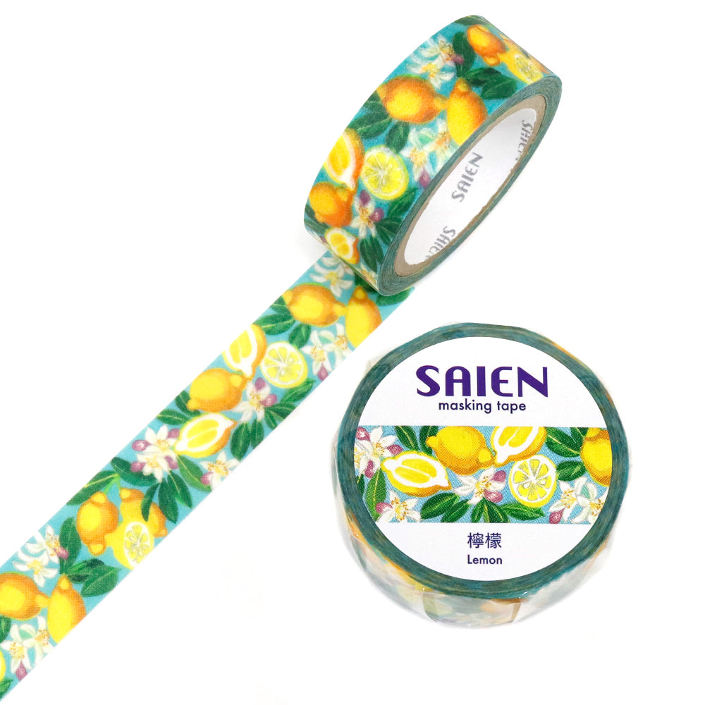 SAIEN Washi Masking Tape, Lemon — product image 3