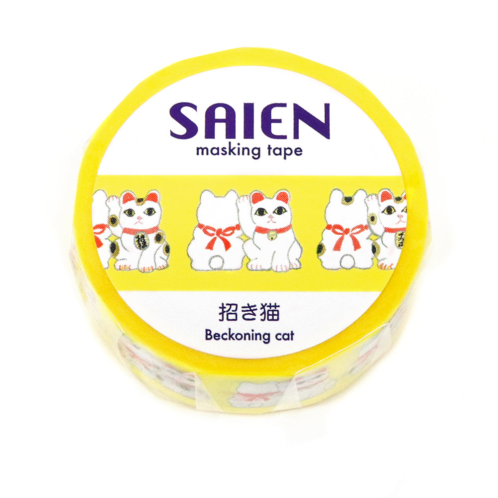 SAIEN Washi Masking Tape, Maneki-Neko