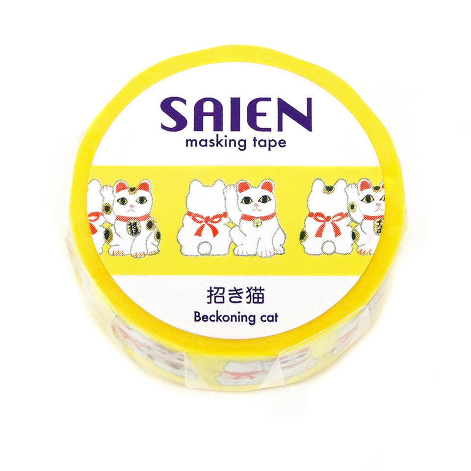 SAIEN Washi Masking Tape, Maneki-Neko