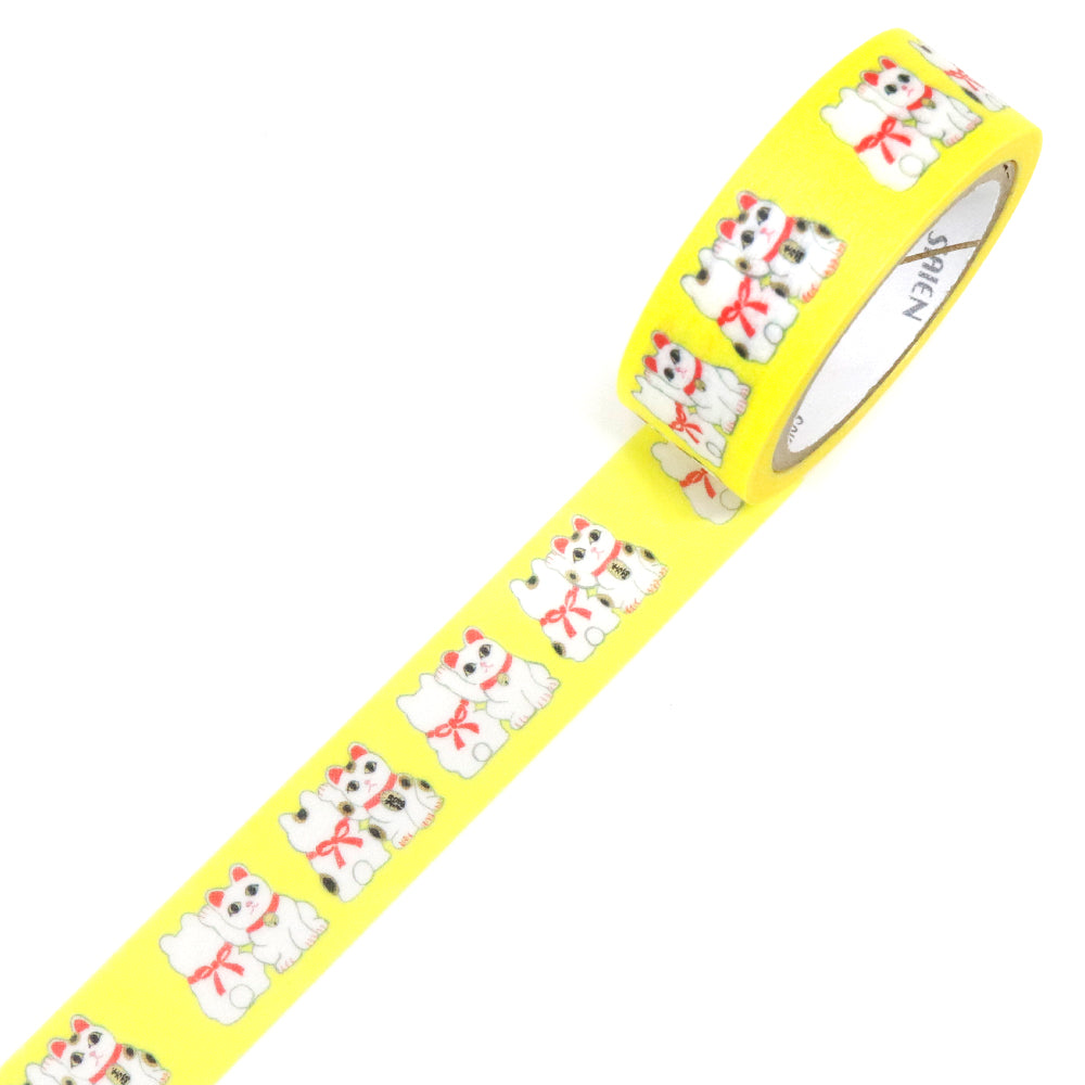 SAIEN Washi Masking Tape, Maneki-Neko — product image 2