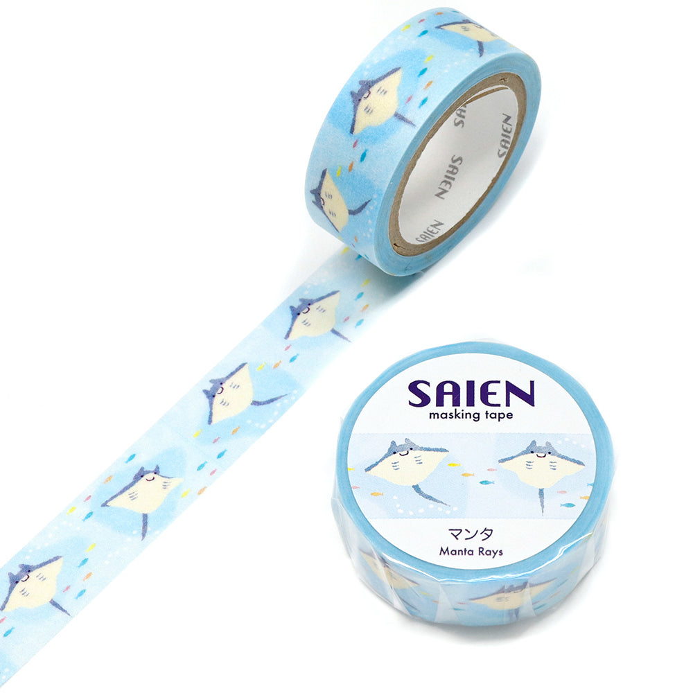 SAIEN Washi Masking Tape, Manta Ray — product image 3