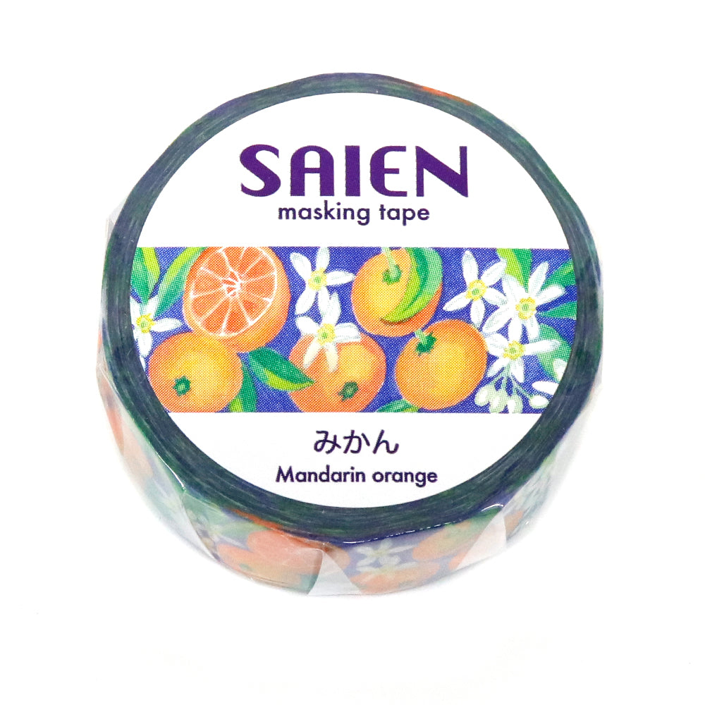 SAIEN Washi Masking Tape, Mikan Mandarin