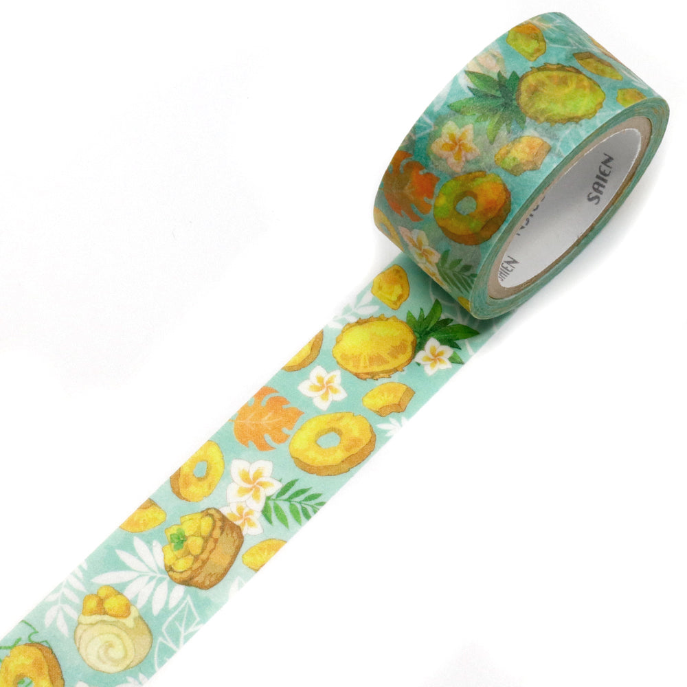 SAIEN Washi Masking Tape, Pineapple — product image 2