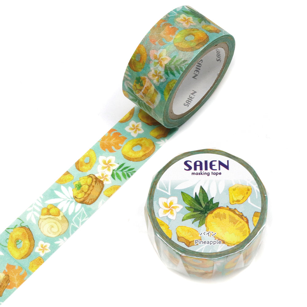 SAIEN Washi Masking Tape, Pineapple — product image 3