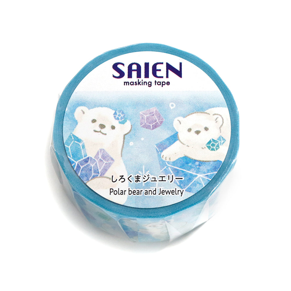 SAIEN Washi Masking Tape Polar Bear Jewelry