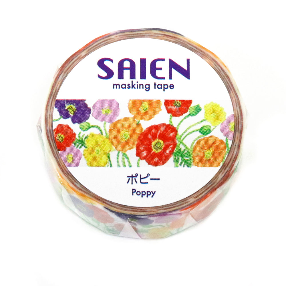 SAIEN Washi Masking Tape, Poppy