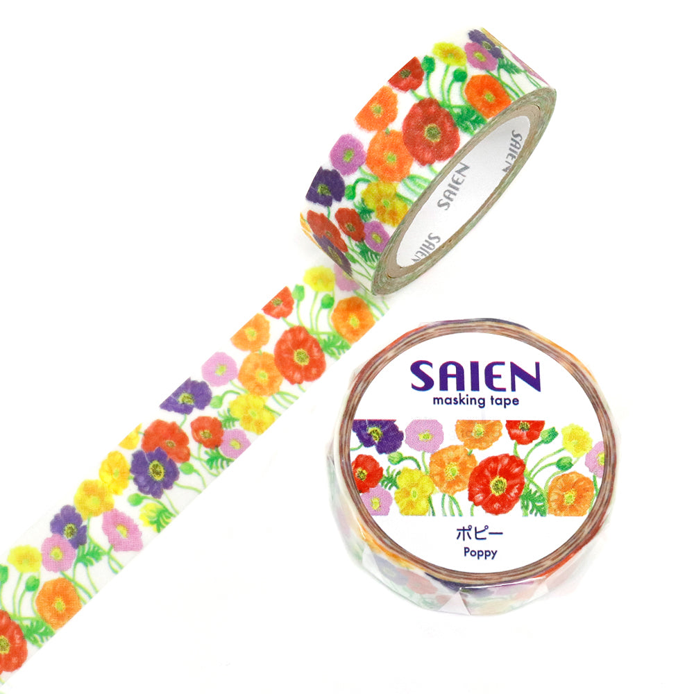 SAIEN Washi Masking Tape, Poppy — product image 3