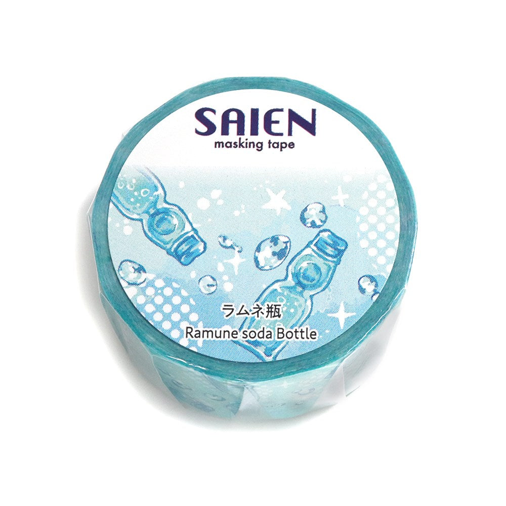 SAIEN Washi Masking Tape, Ramune Bottle