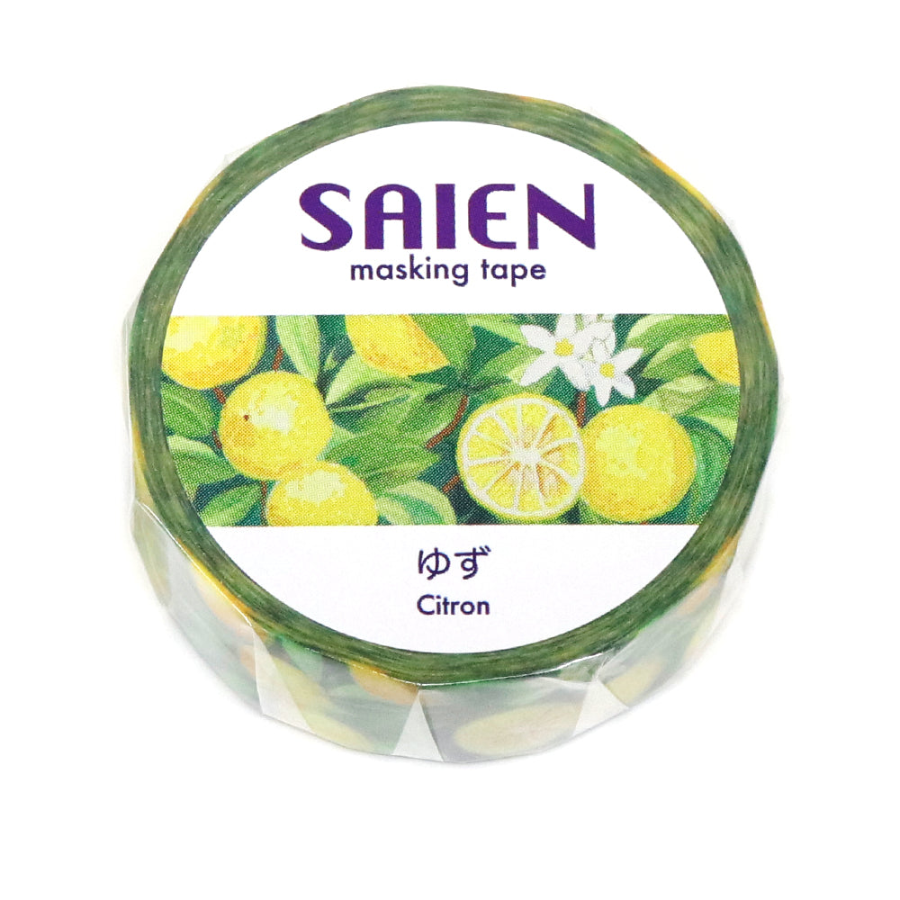 SAIEN Washi Masking Tape, Yuzu