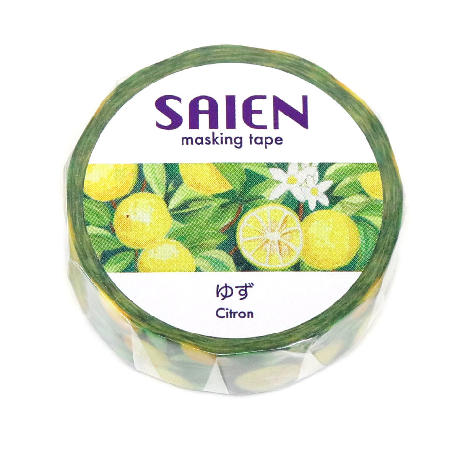 SAIEN Washi Masking Tape, Yuzu