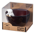 Shiruwan Soup Bowl and Chopstick Rest Set, White Poodle — product image 2