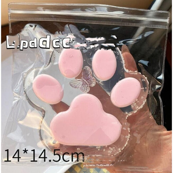Jumbo Cat Paw Squishy — Pink (14 × 14.5cm)