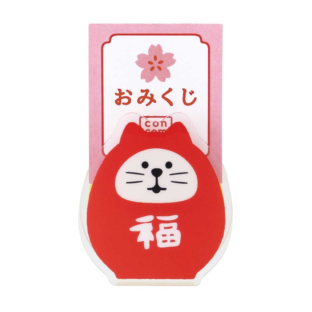 Omikuji Fortune Clip — Lucky Cat Daruma