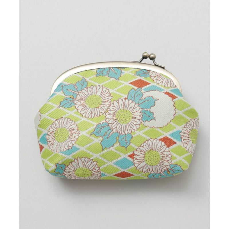 Showa Retro Floral Gamaguchi Multi Pouch — Kobana Koushi