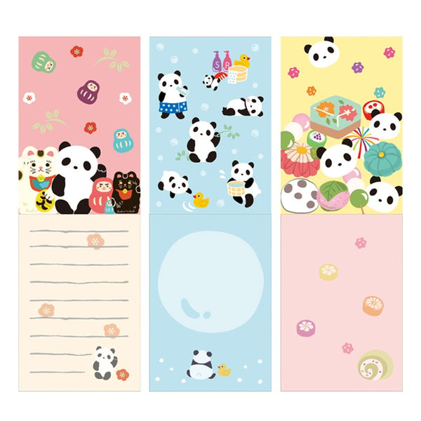 Wagara Panda Memo Pads — Set of 3